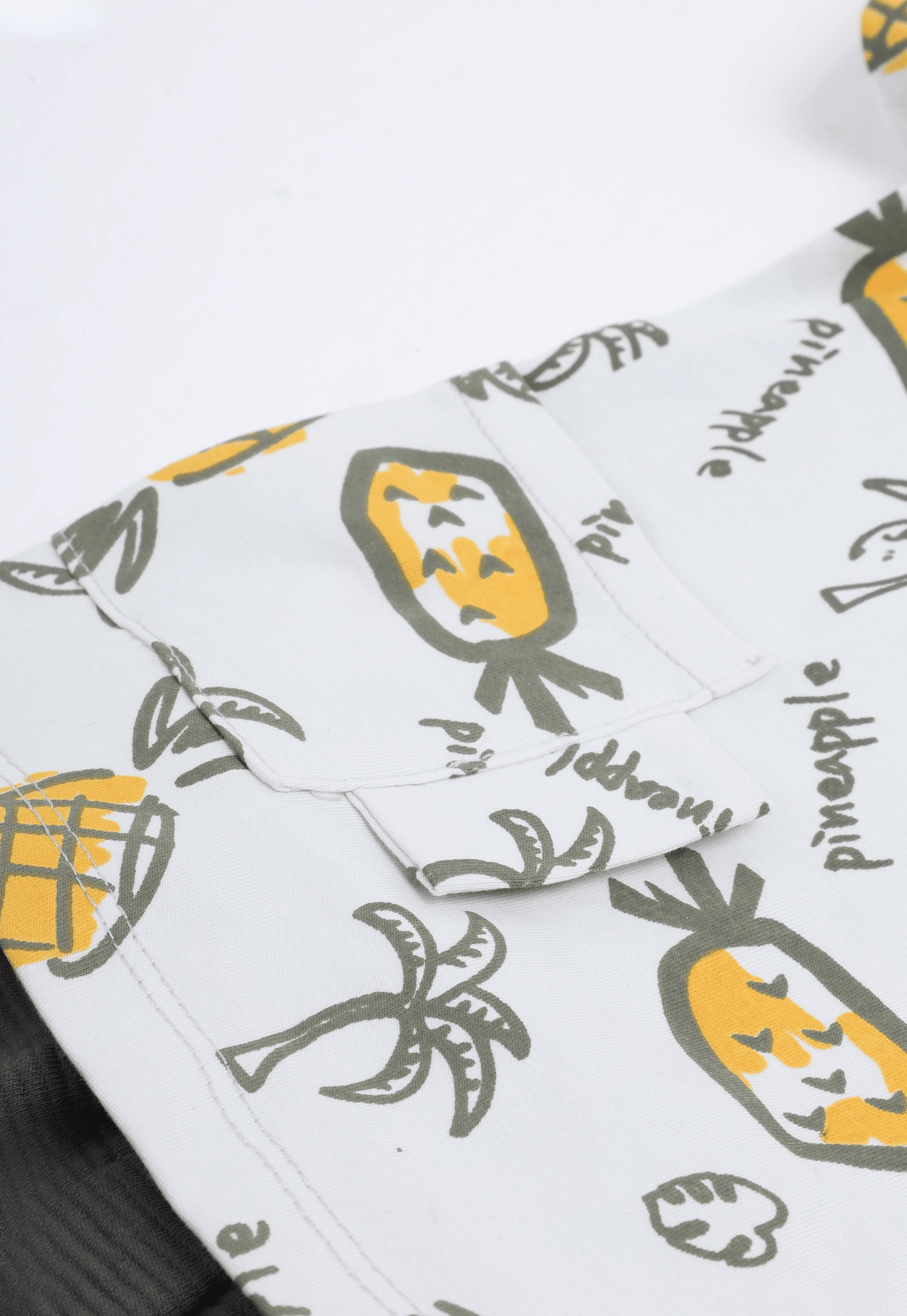 طقم أولادي صيفي قطعتين قطن %100 (Pineapple Summer Set)