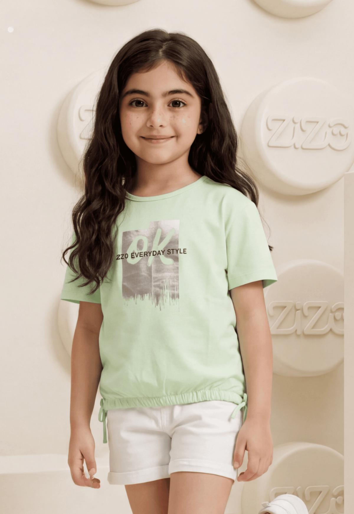 تيشيرت بناتي صيفي قطن %100 (OK Everyday Tee)