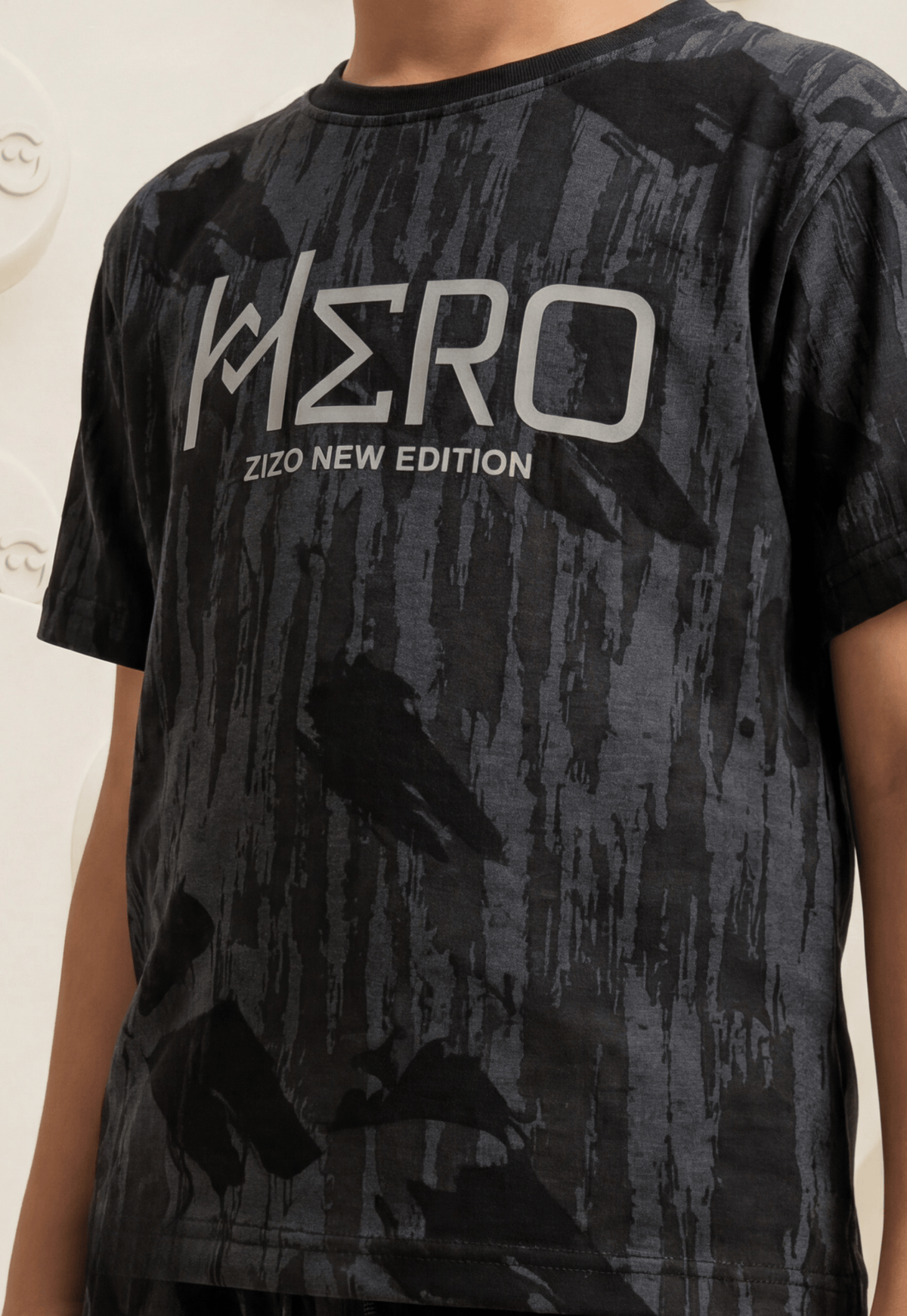 طقم اولادي صيفي قطعتين قطن %100 (Hero Camo Set)