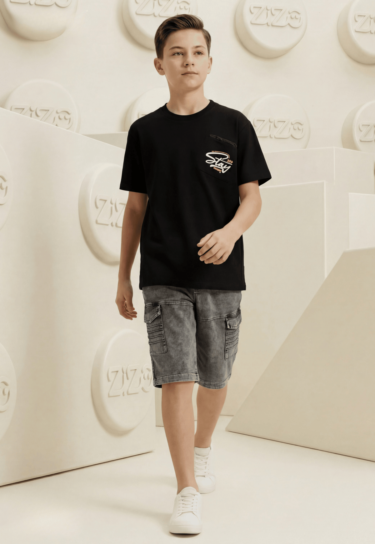Summer two-piece boys' set, 100% cotton (Summer Breeze Set)