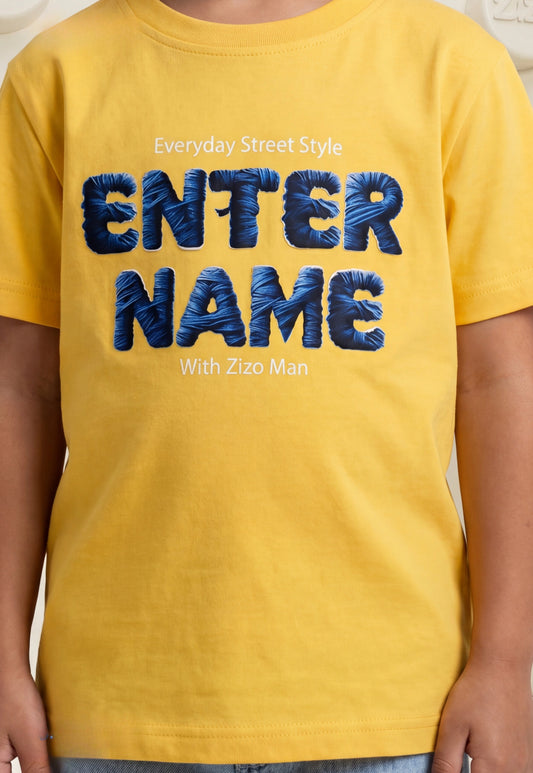 تيشيرت أولادي صيفي %100 (ENTER NAME T-Shirt)