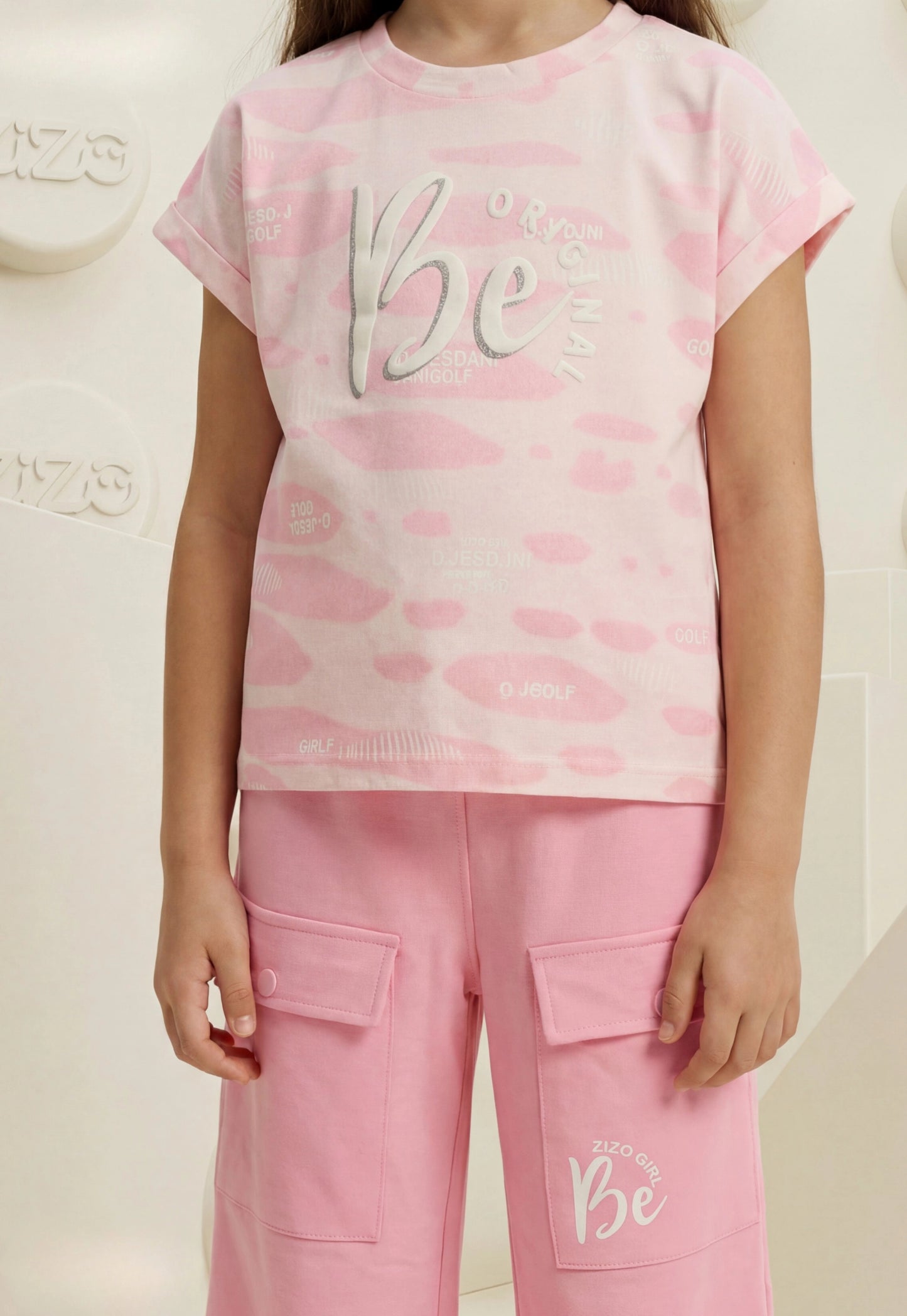 Girls' pajama set is designed for ages 6 to 12 years 745