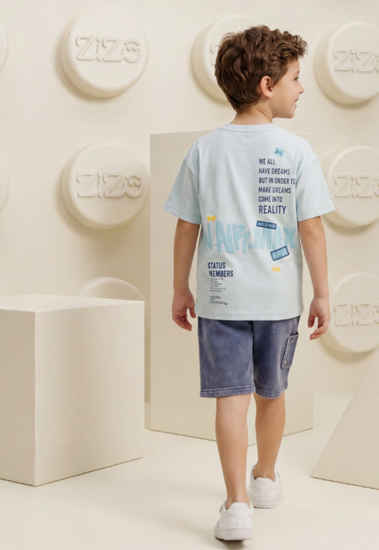 Summer two-piece boys' set, 100% cotton (Summer Breeze Set)