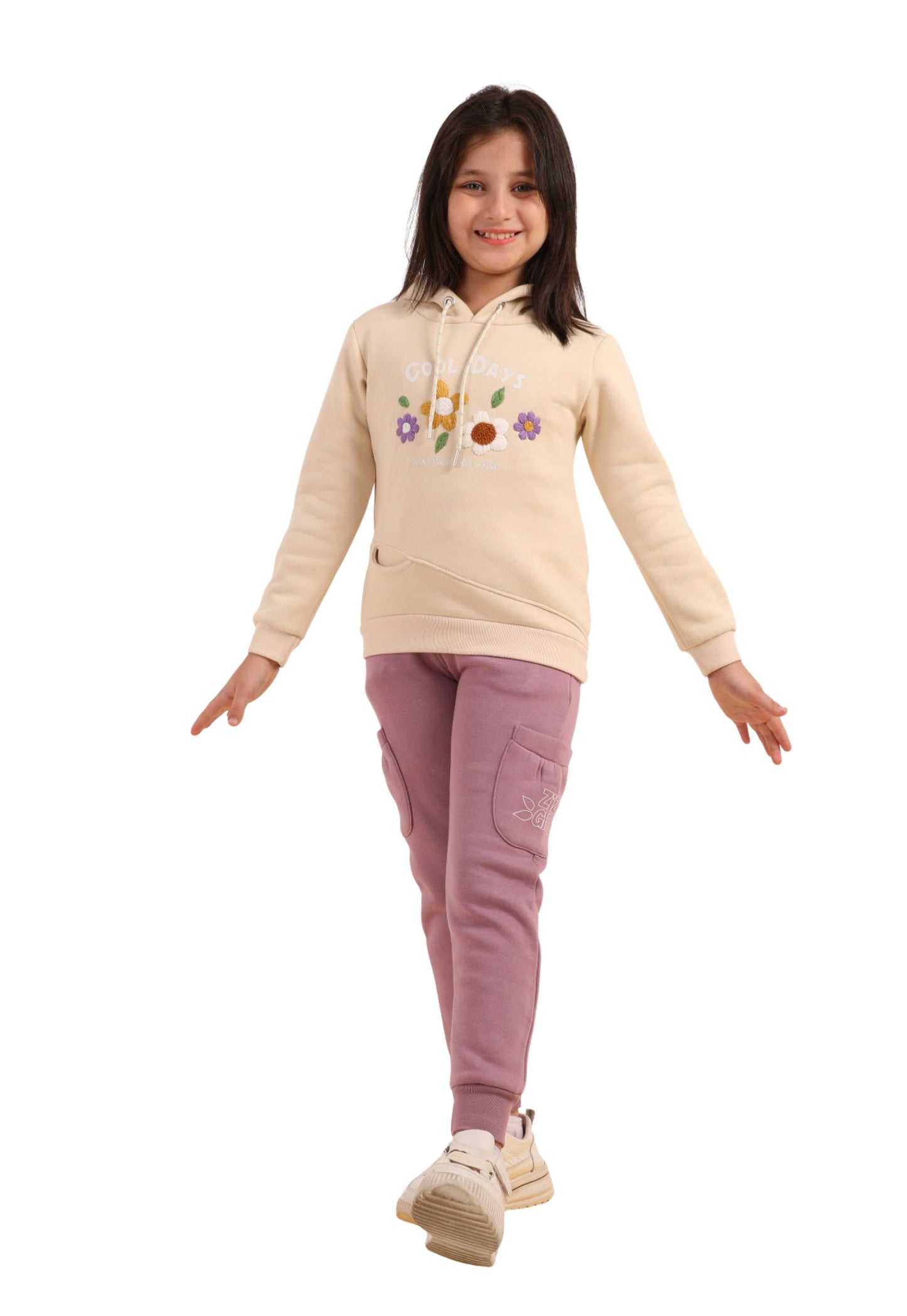 Girls' winter pajamas, two pieces (654)
