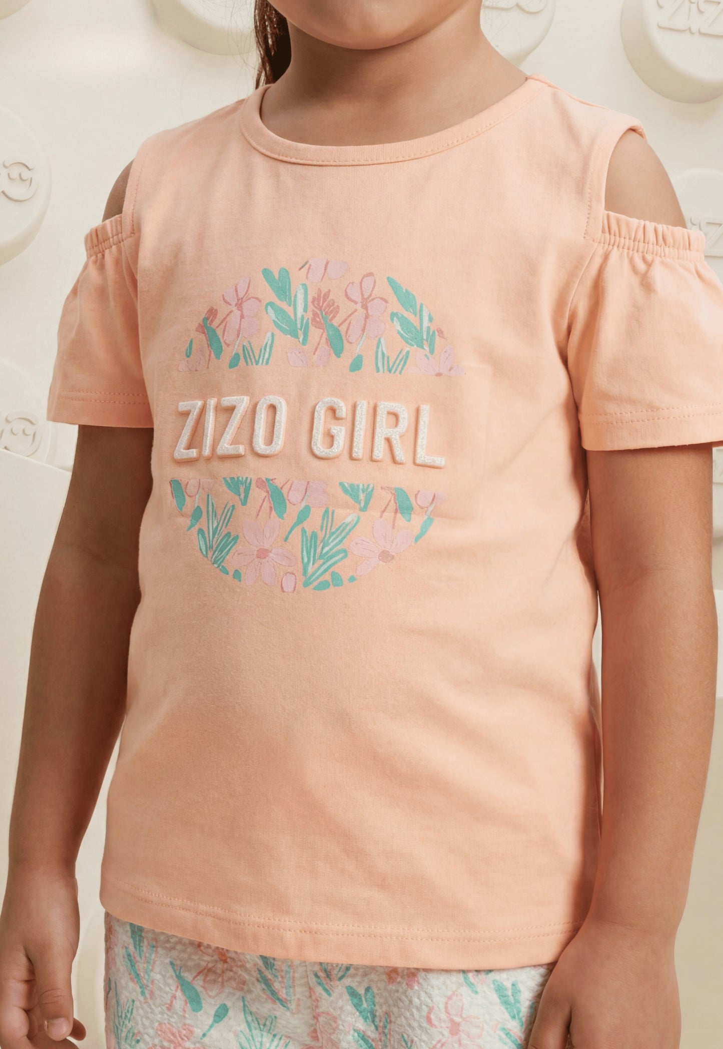 طقم بناتي صيفي قطعتين %100 (Zizo Blossom Set)