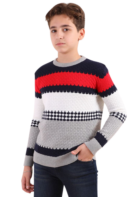 Boys' winter knitted sweater (203)