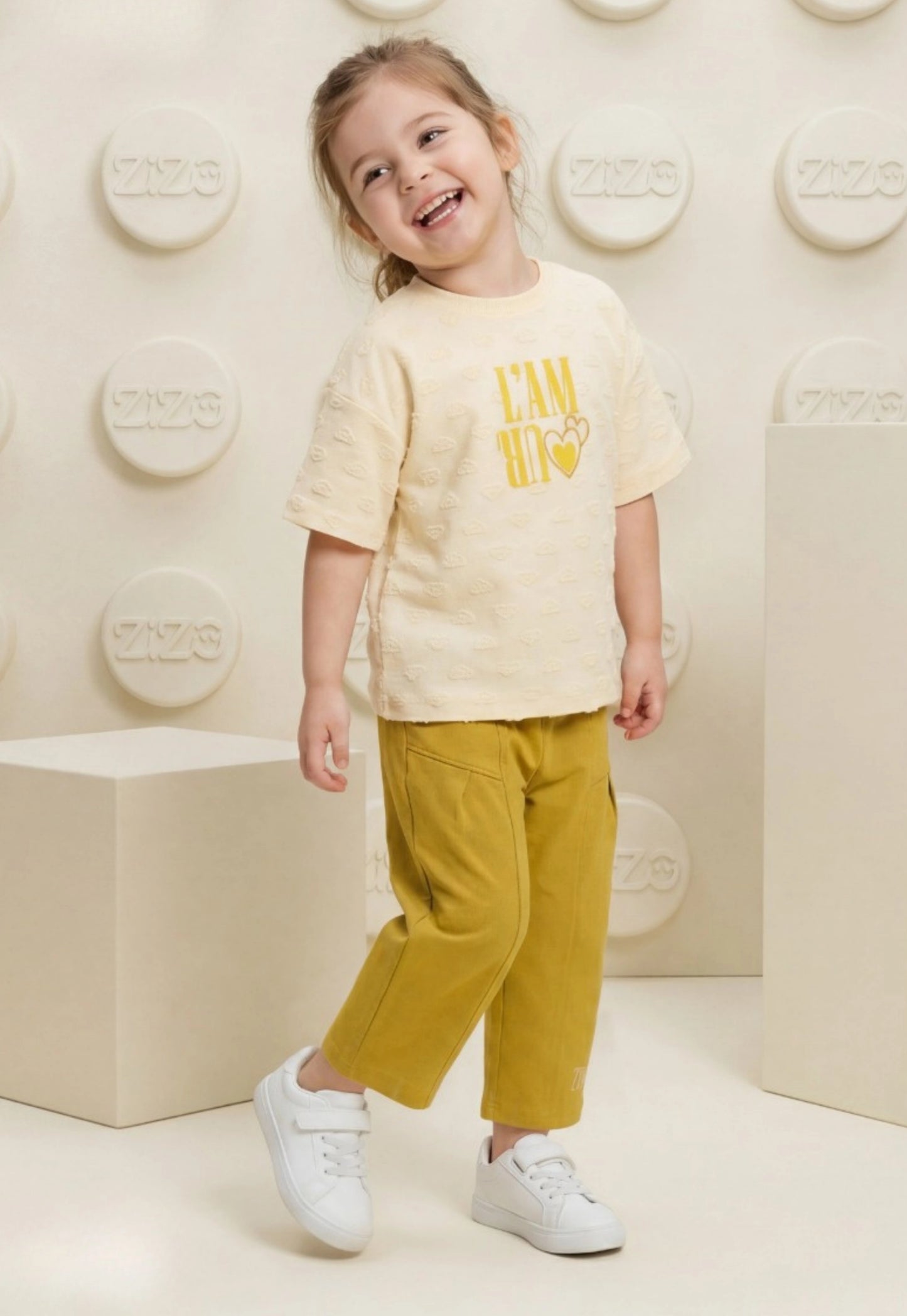 طقم بناتي صيفي قطعتين قطن %100 (Soft Heart Set)