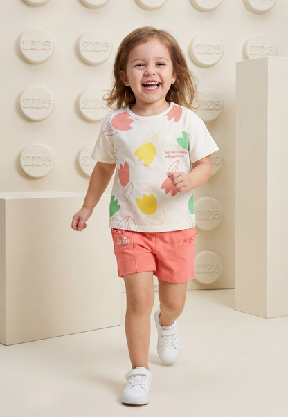 Girls' pajama set is designed for ages 6 to 12 years 745