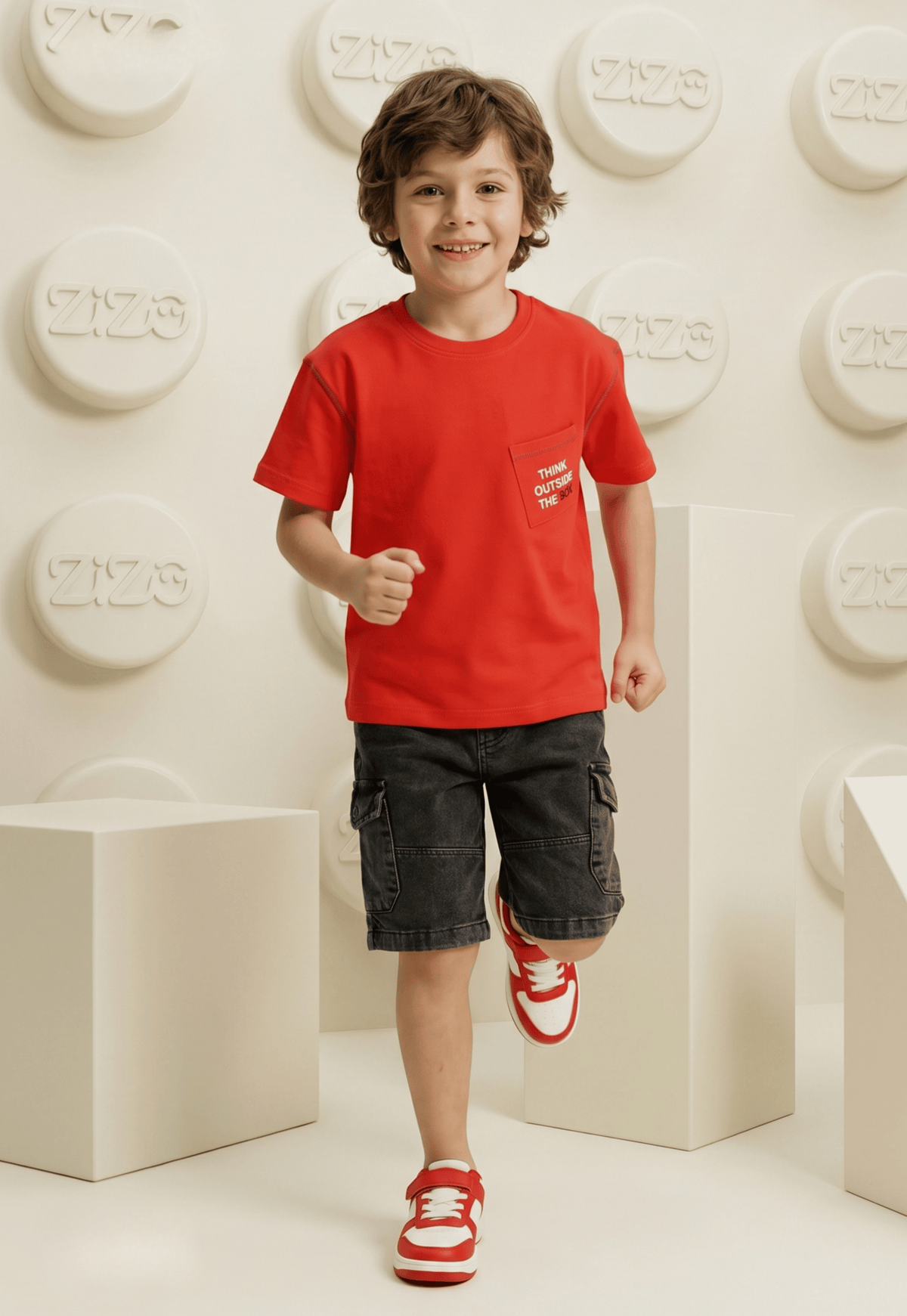 Summer two-piece boys' set, 100% cotton (Summer Breeze Set)