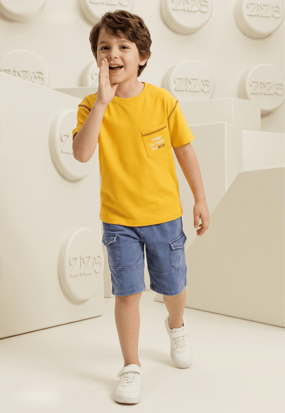 Summer two-piece boys' set, 100% cotton (Summer Breeze Set)