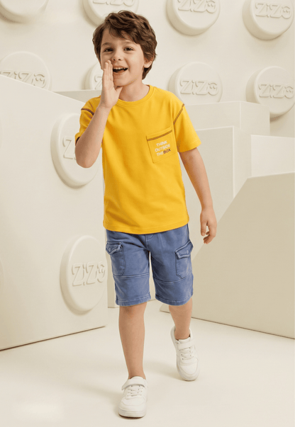 Summer two-piece boys' set, 100% cotton (Summer Breeze Set)