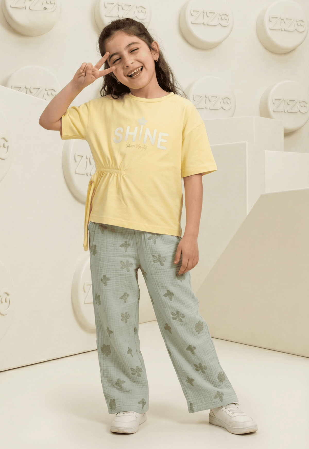 Girls' pajama set is designed for ages 6 to 12 years 745