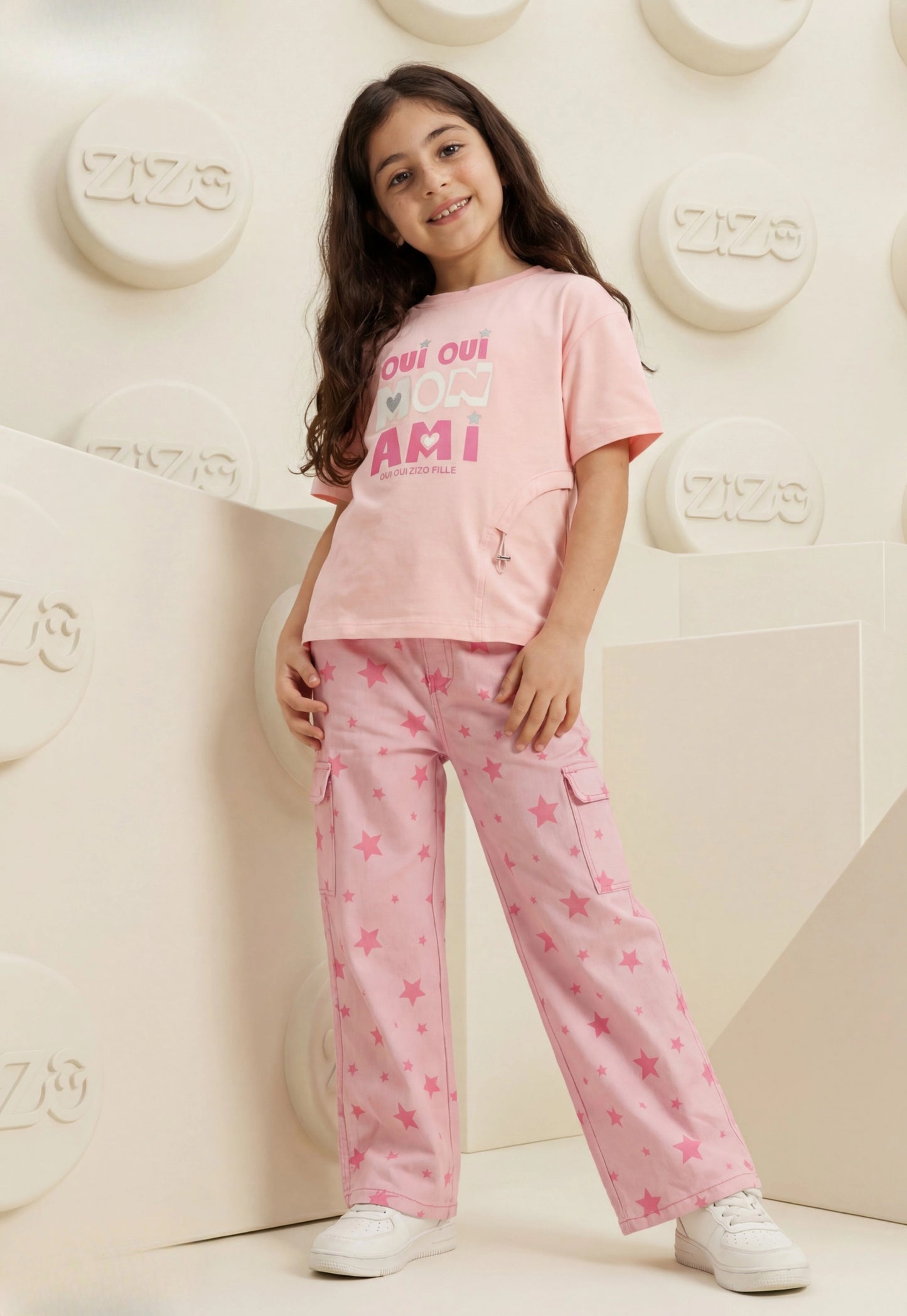 Girls' pajama set is designed for ages 6 to 12 years 745