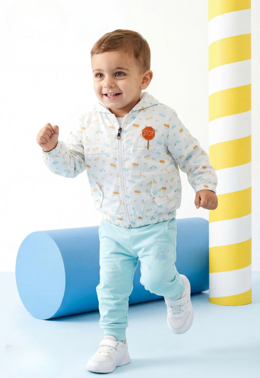 Boys' winter tracksuit, 3 pieces (1050)