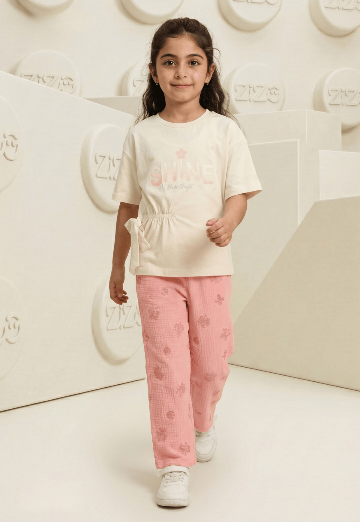 Girls' pajama set is designed for ages 6 to 12 years 745