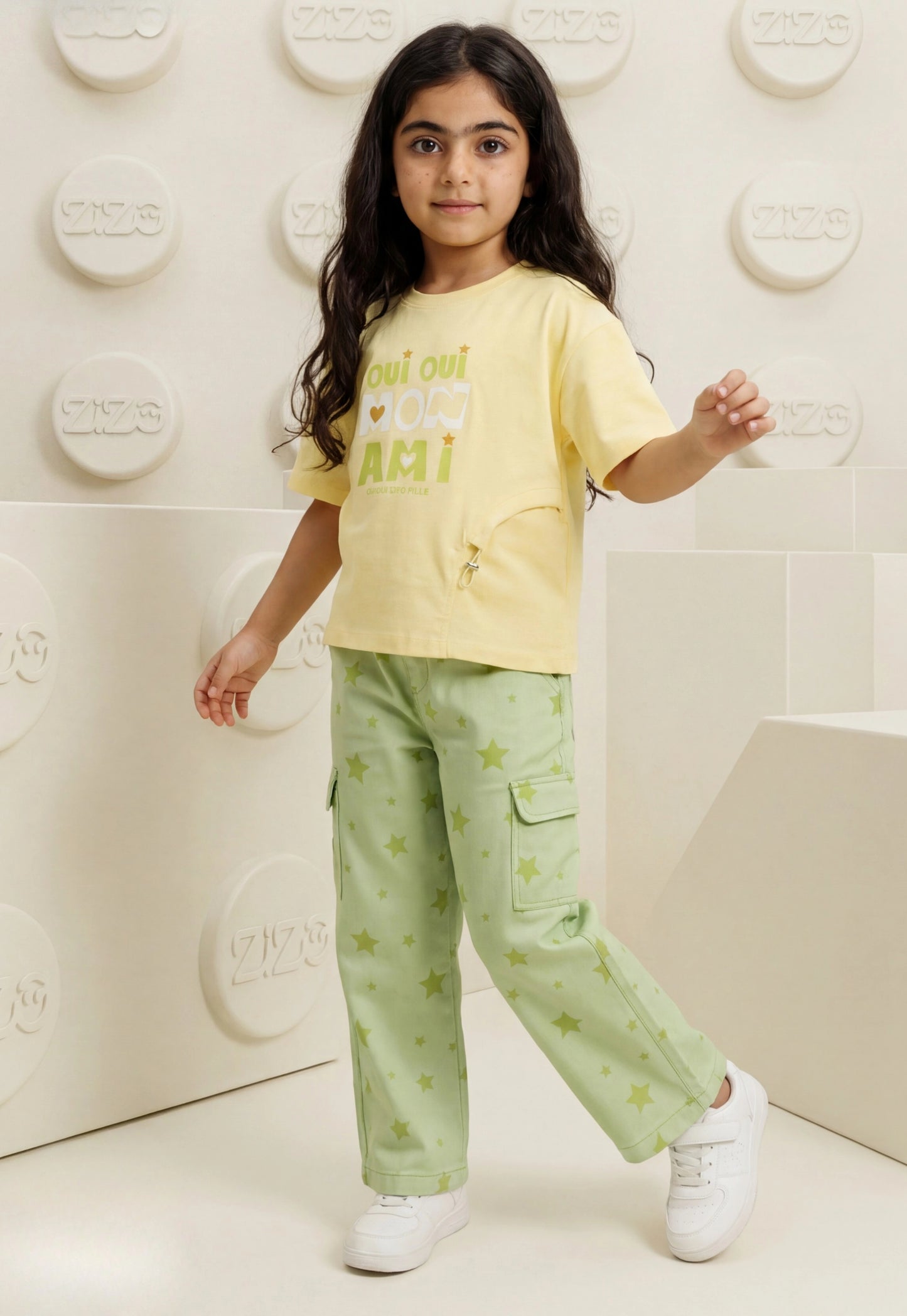 Girls' pajama set is designed for ages 6 to 12 years 745
