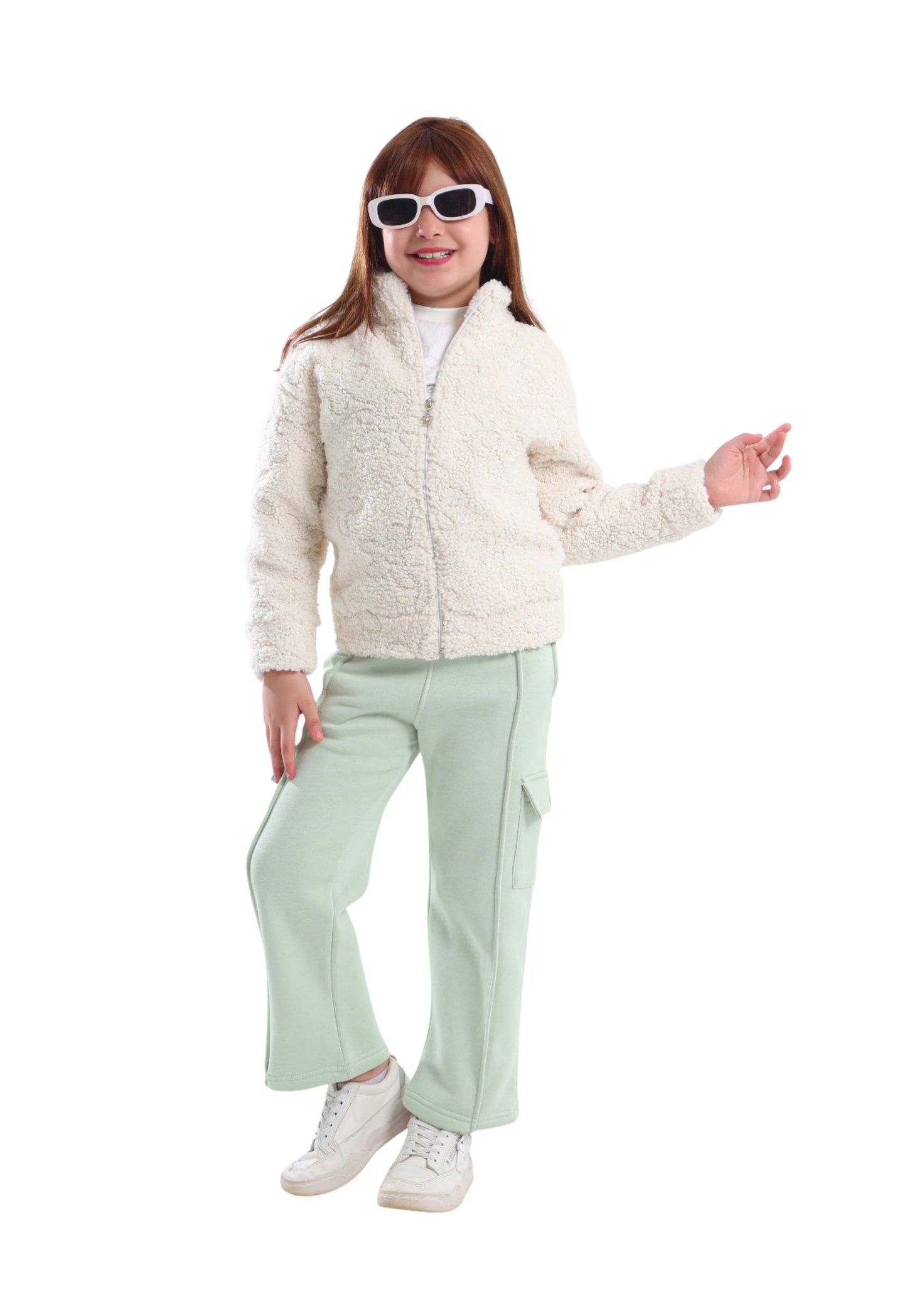 Comfortable and soft winter girls' pajamas (854)