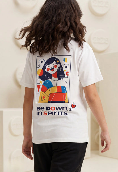 تيشيرت بناتي صيفي قطن %100 (Pop Art Vibes Tee)