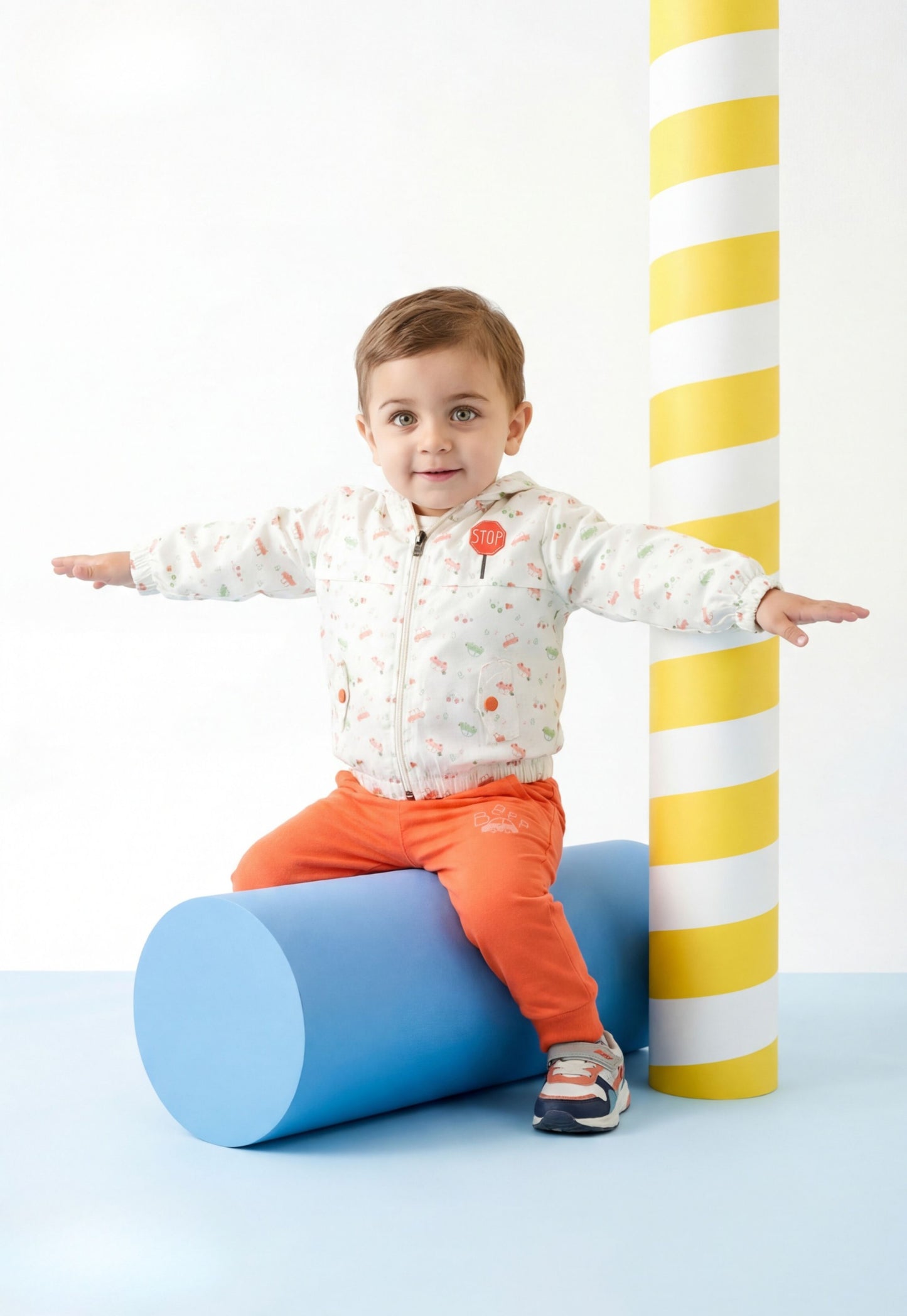 ترينج أولادي خريفي 3 قطع قطن %100 (Tiny Road Set)