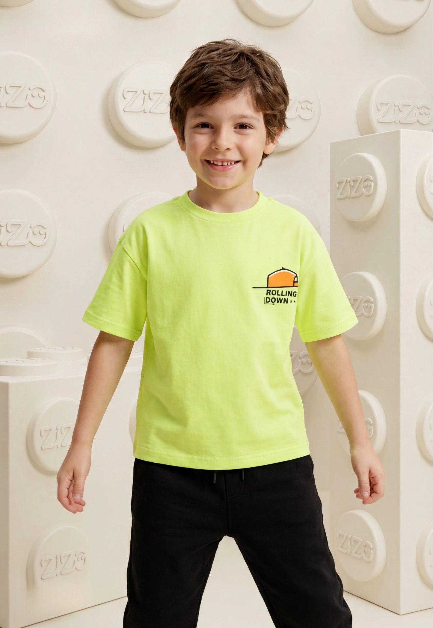 Summer two-piece boys' set, 100% cotton (Summer Breeze Set)