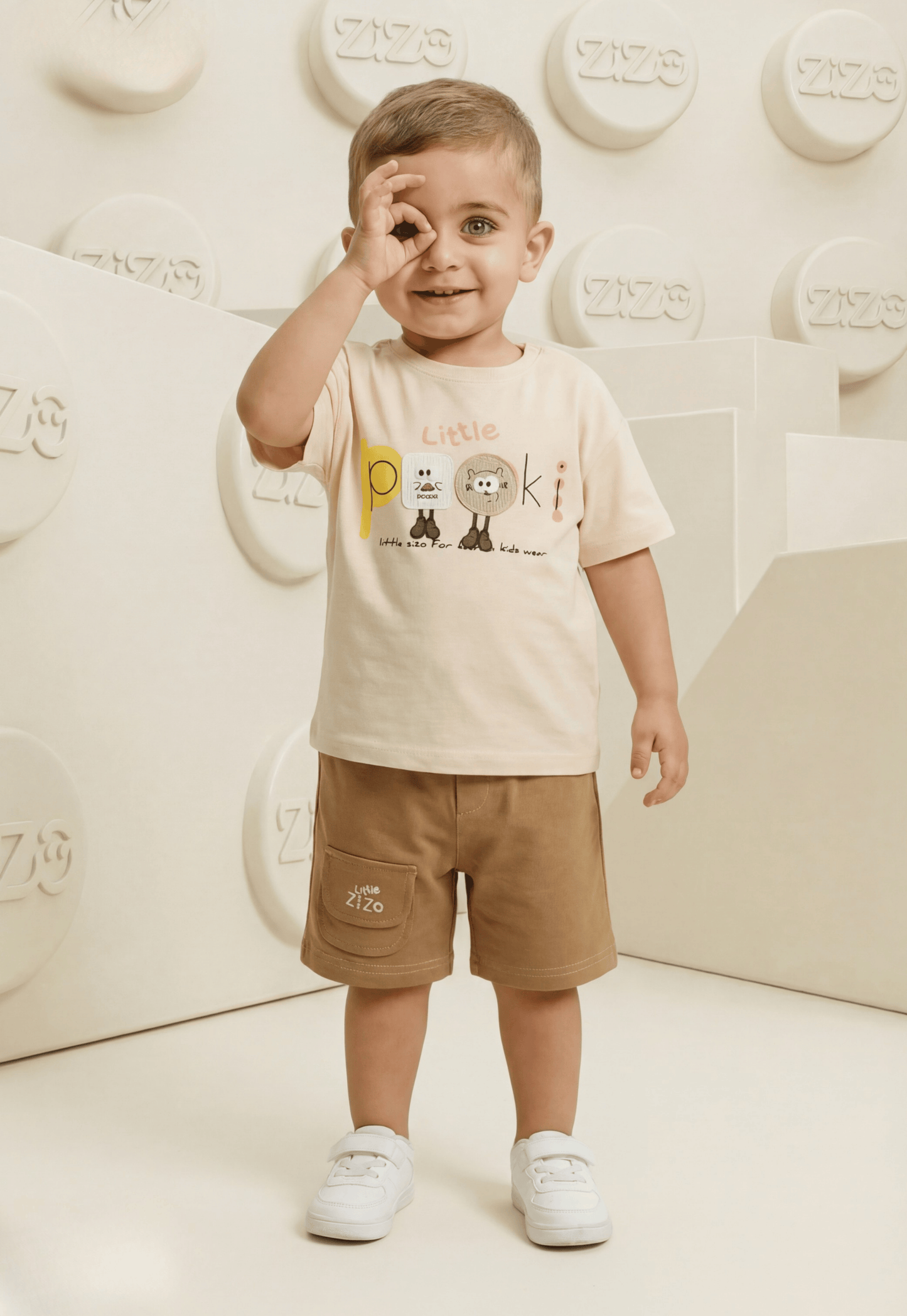 طقم أولادي صيفي قطعتين قطن %100 (Little Pookie Set)