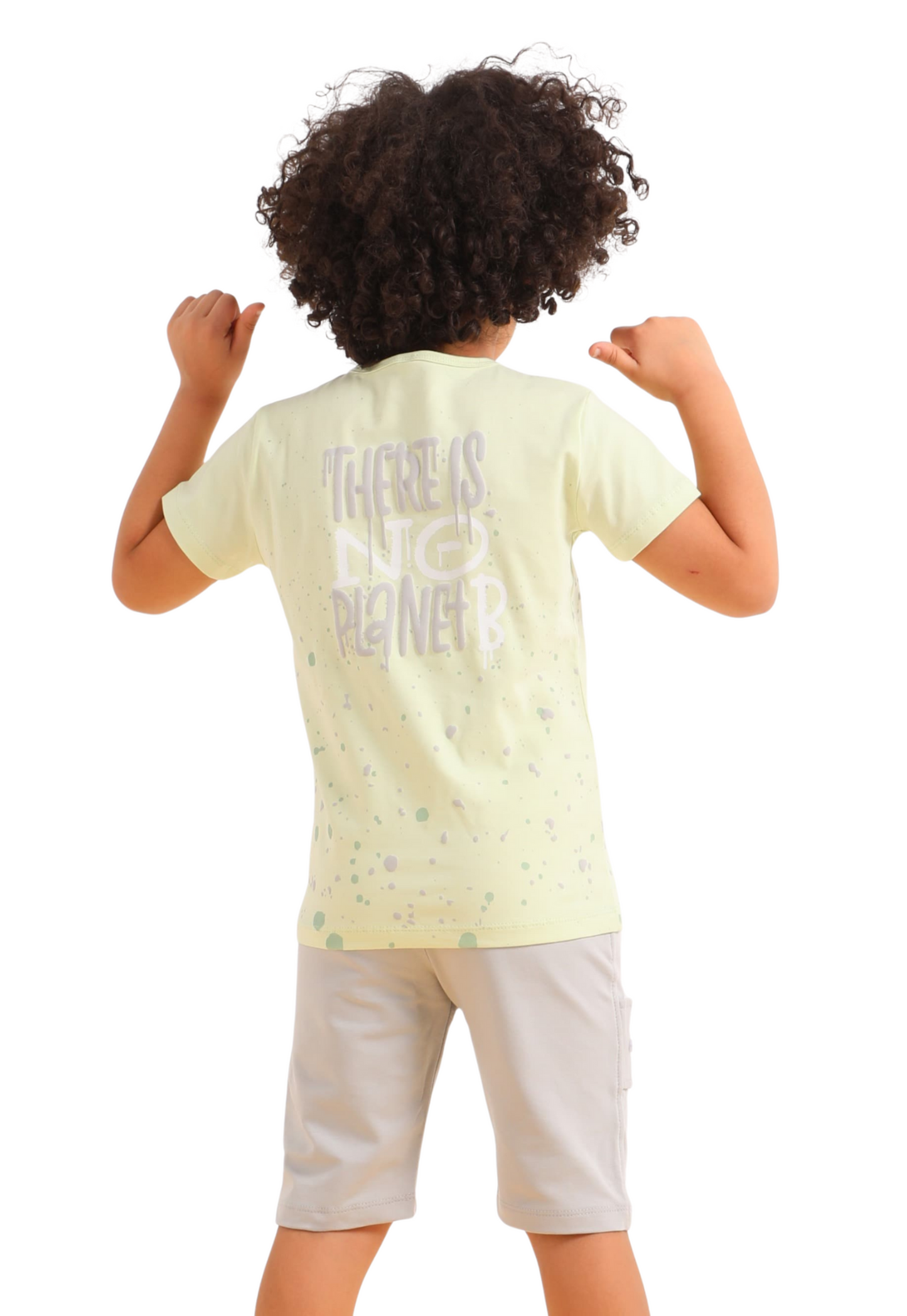 Boy's Summer Two-Piece Set, 100% Cotton (Sunny Vibes Set)