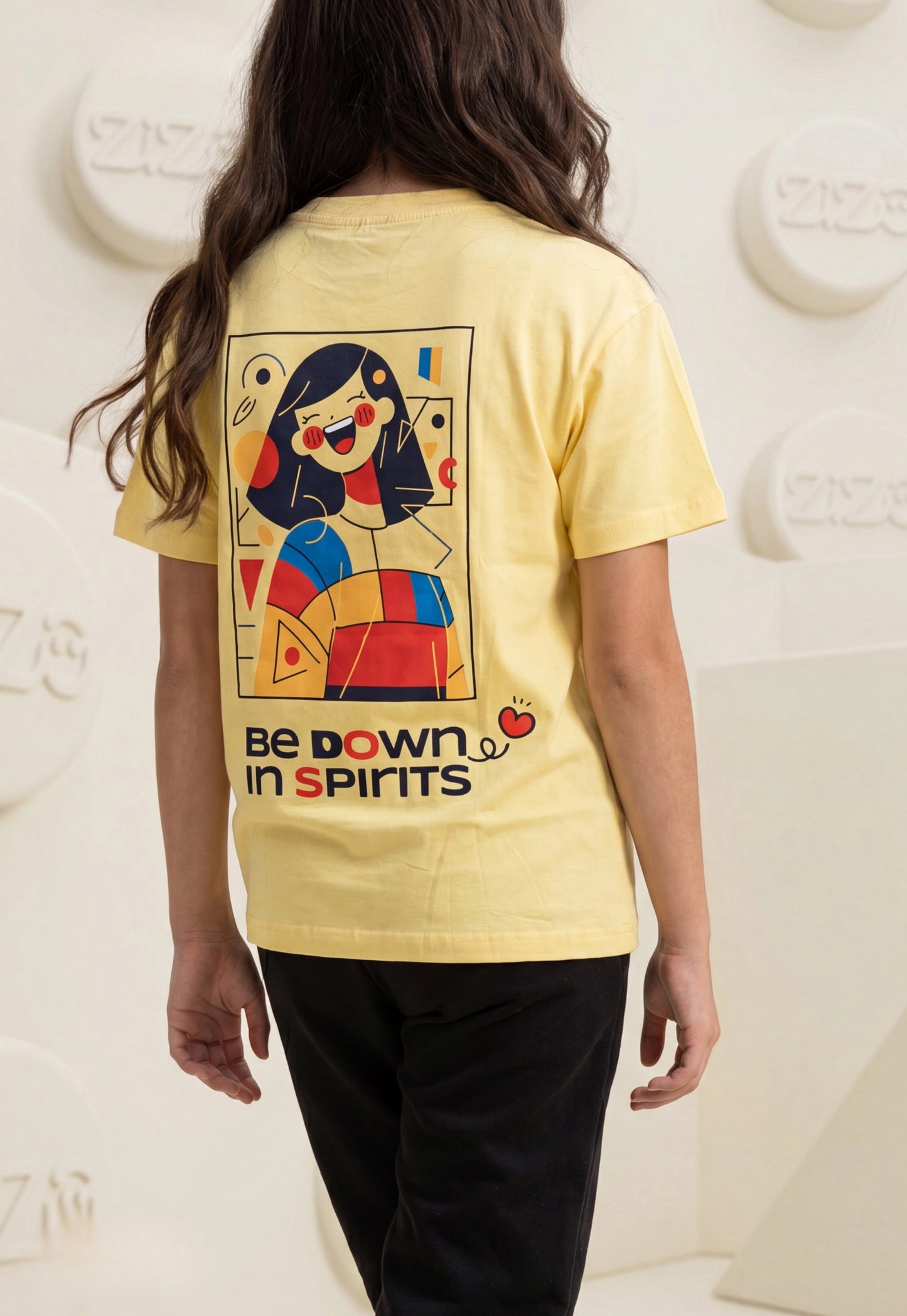 تيشيرت بناتي صيفي قطن %100 (Pop Art Vibes Tee)