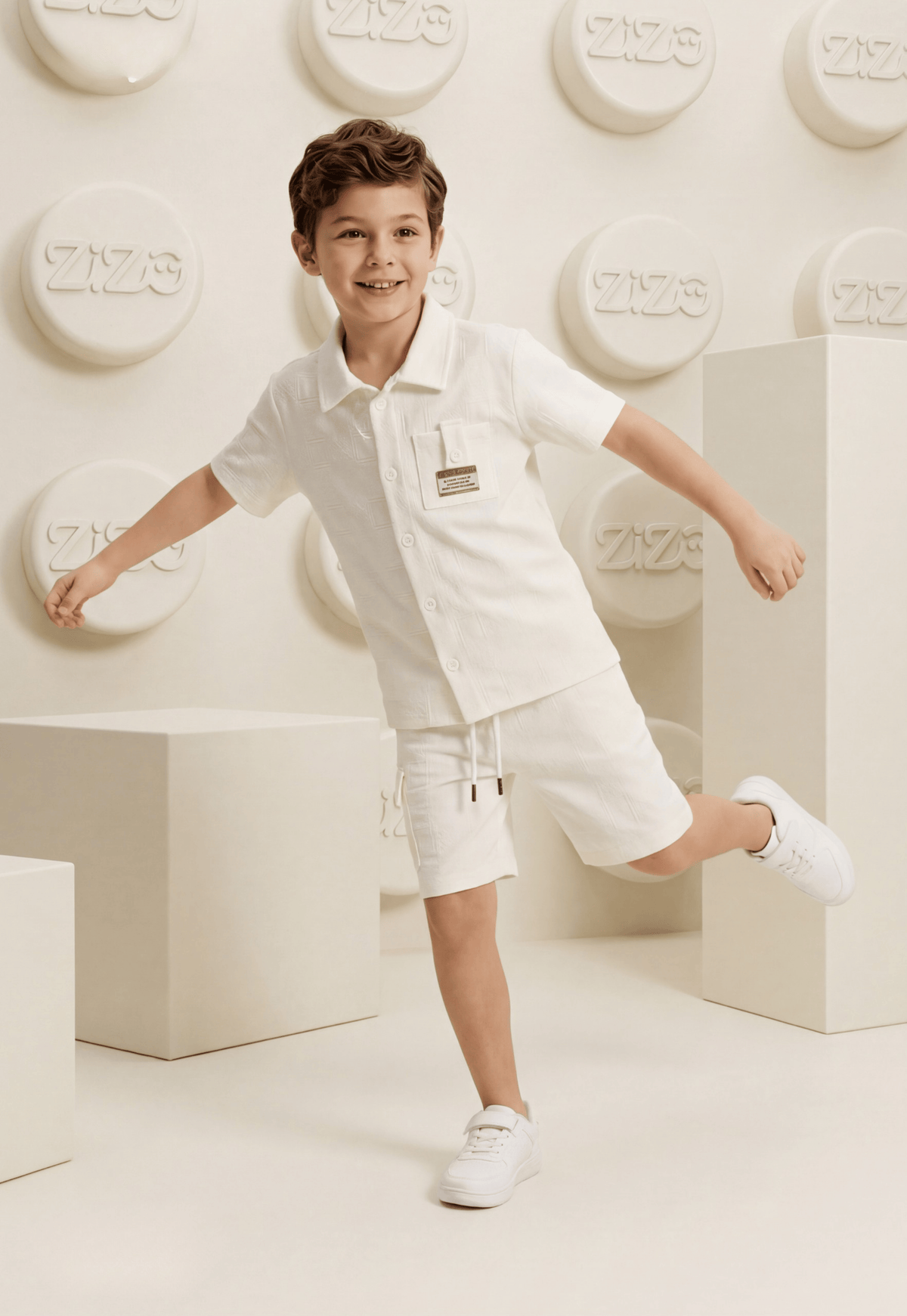 Summer two-piece boys' set, 100% cotton (Summer Breeze Set)