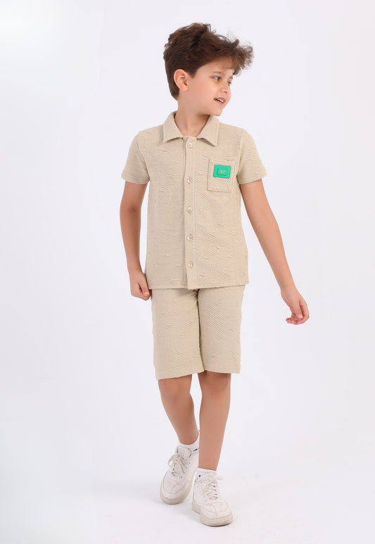 Summer two-piece boys' set, 100% cotton (Summer Breeze Set)