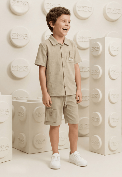 Summer two-piece boys' set, 100% cotton (Summer Breeze Set)
