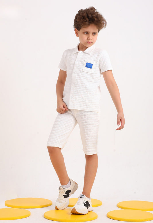 Summer two-piece boys' set, 100% cotton (Summer Breeze Set)