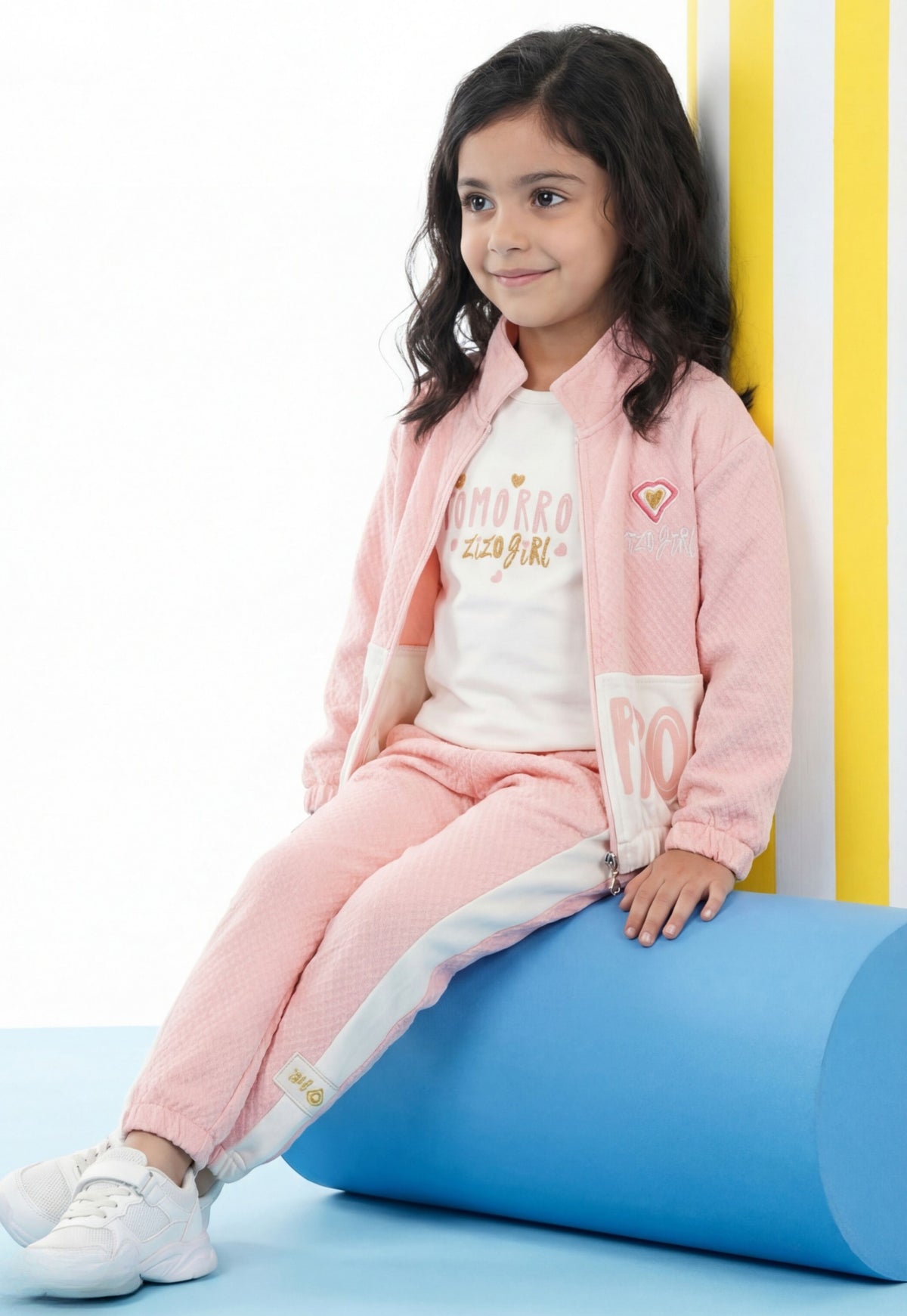 طقم بناتي خريفي 3 قطع قطن %100 (Tomorrow Glow Set)
