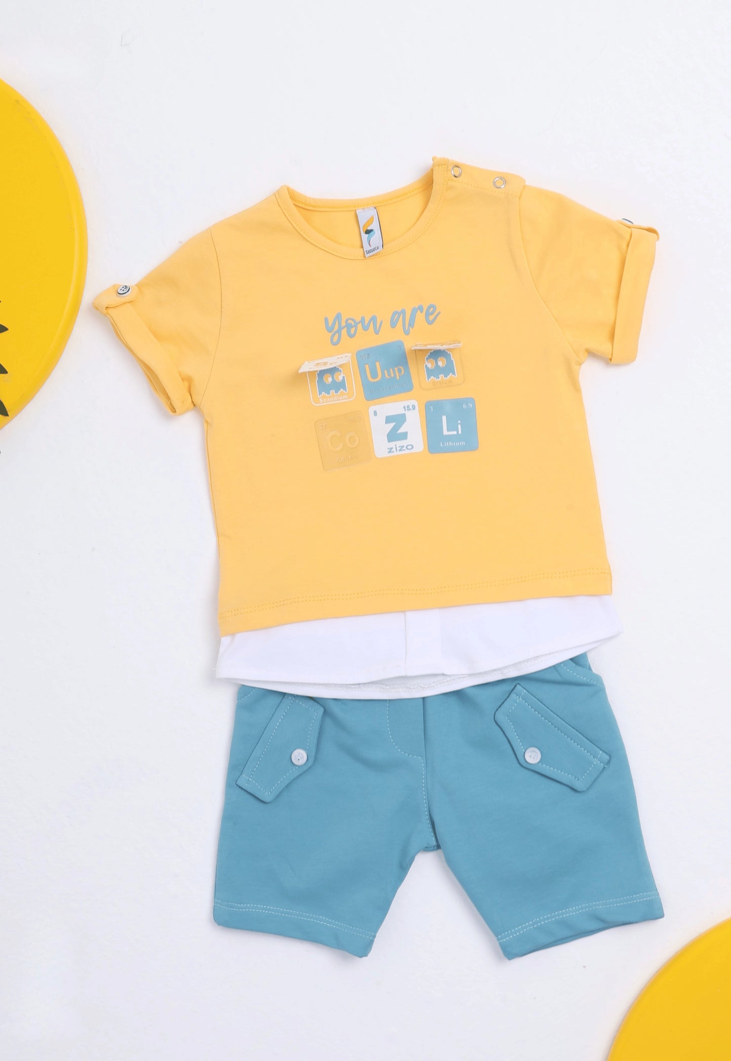 A delightful baby girl's pajama set designed for ages 9 to 18 months.1088
