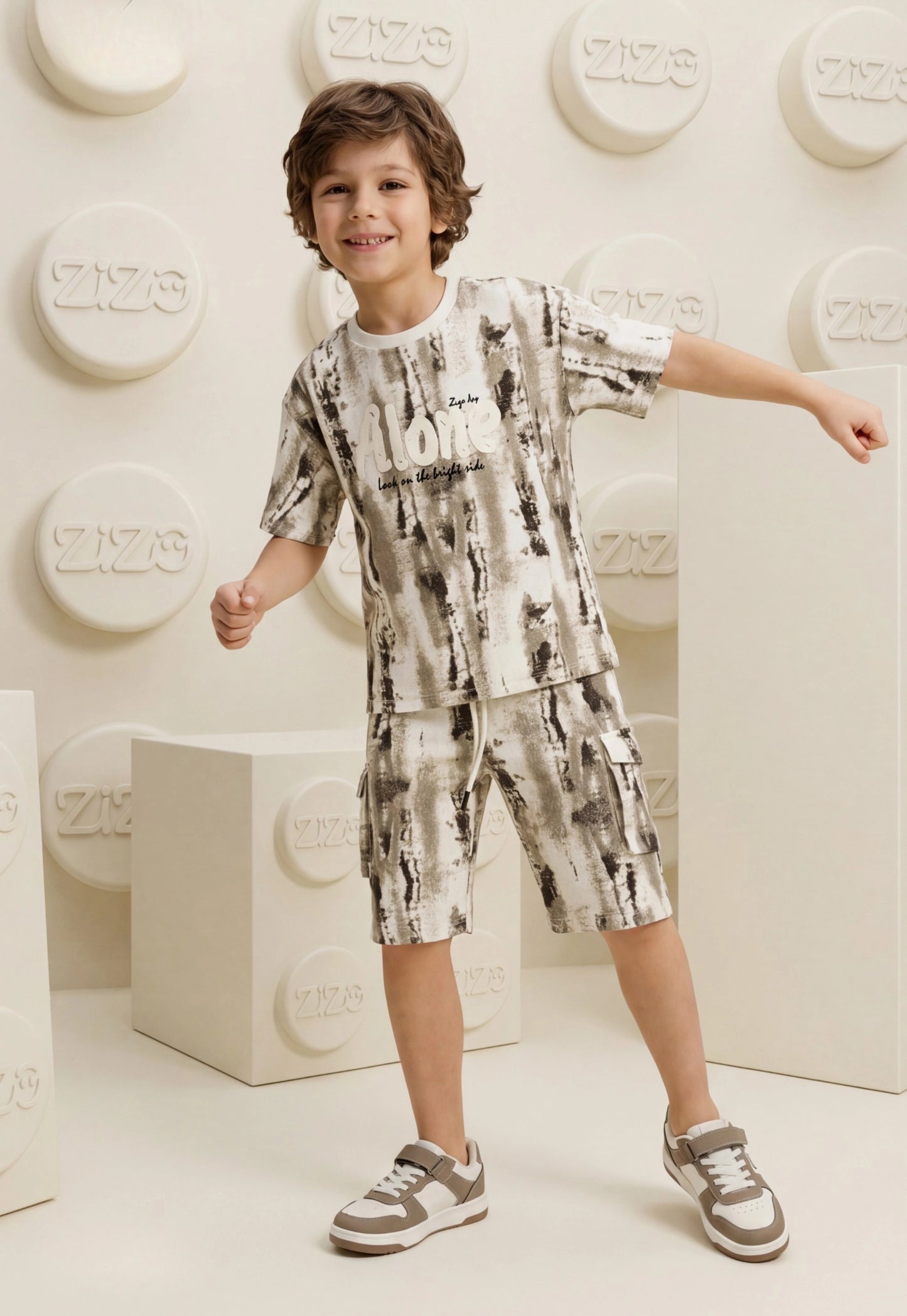 Summer two-piece boys' set, 100% cotton (Summer Breeze Set)