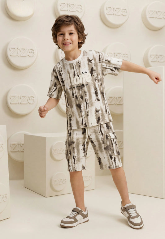 Summer two-piece boys' set, 100% cotton (Summer Breeze Set)