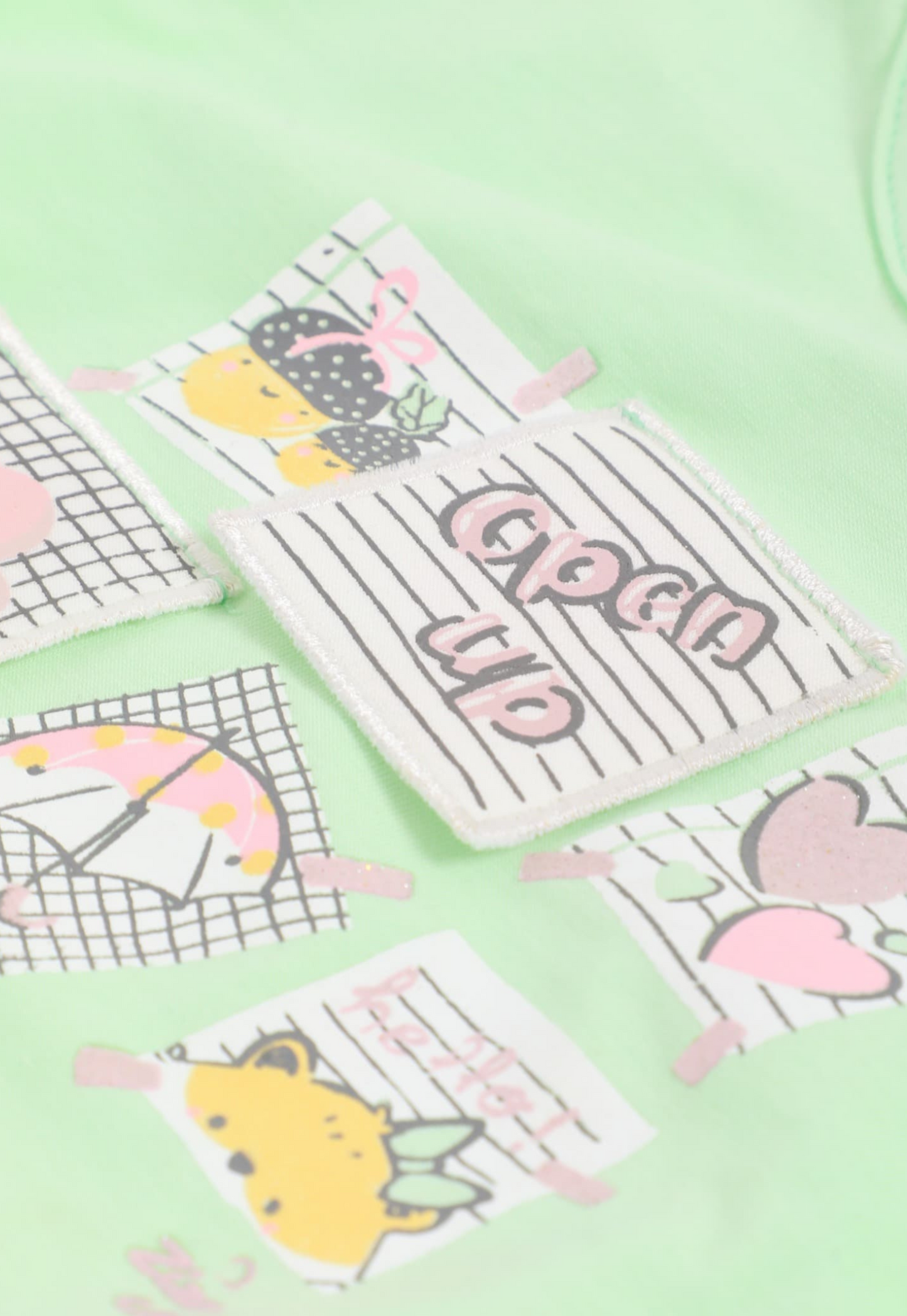 A delightful baby girl's pajama set designed for ages 9 to 18 months.1088