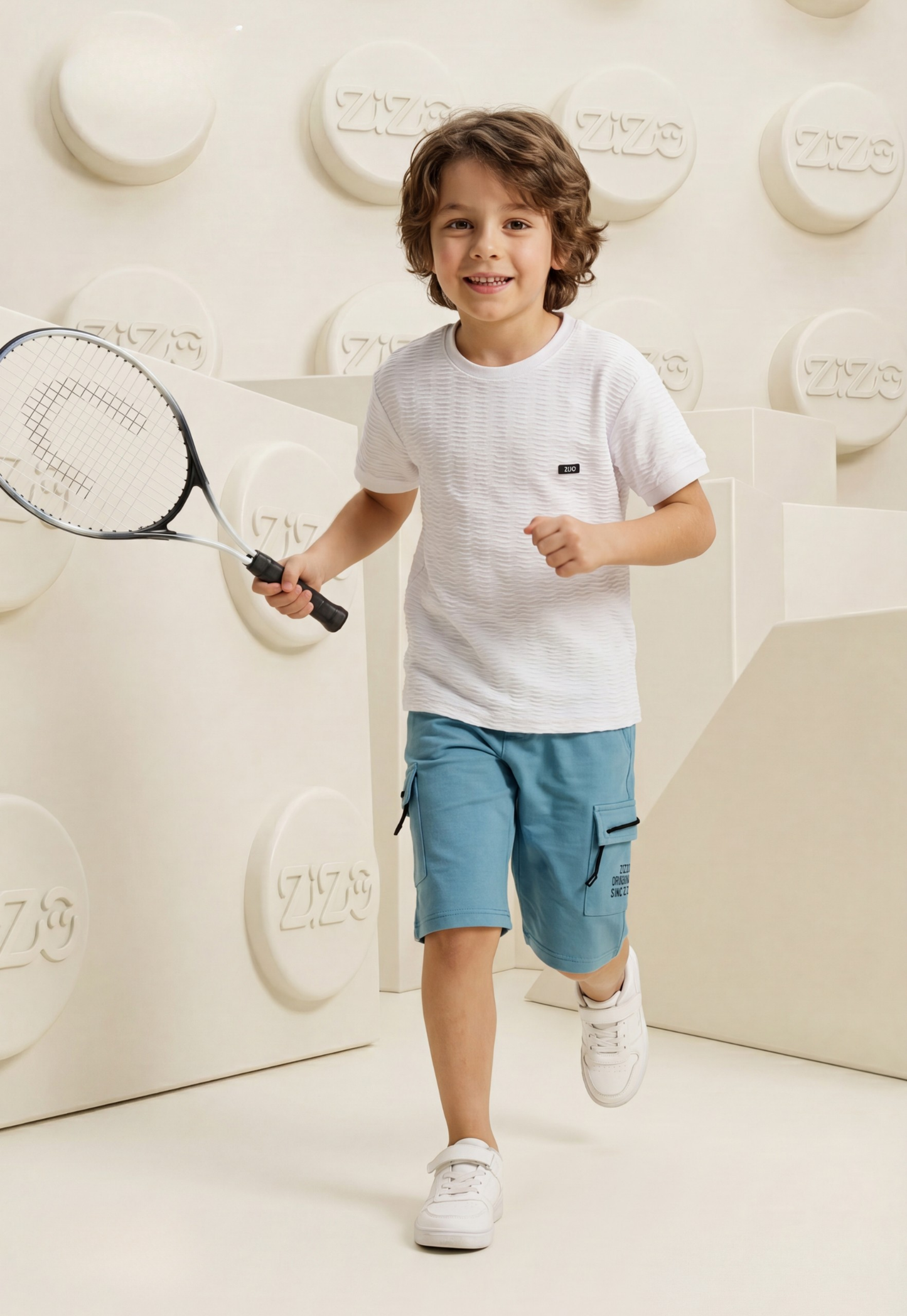 Summer two-piece boys' set, 100% cotton (Summer Breeze Set)