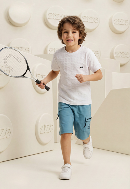Summer two-piece boys' set, 100% cotton (Summer Breeze Set)