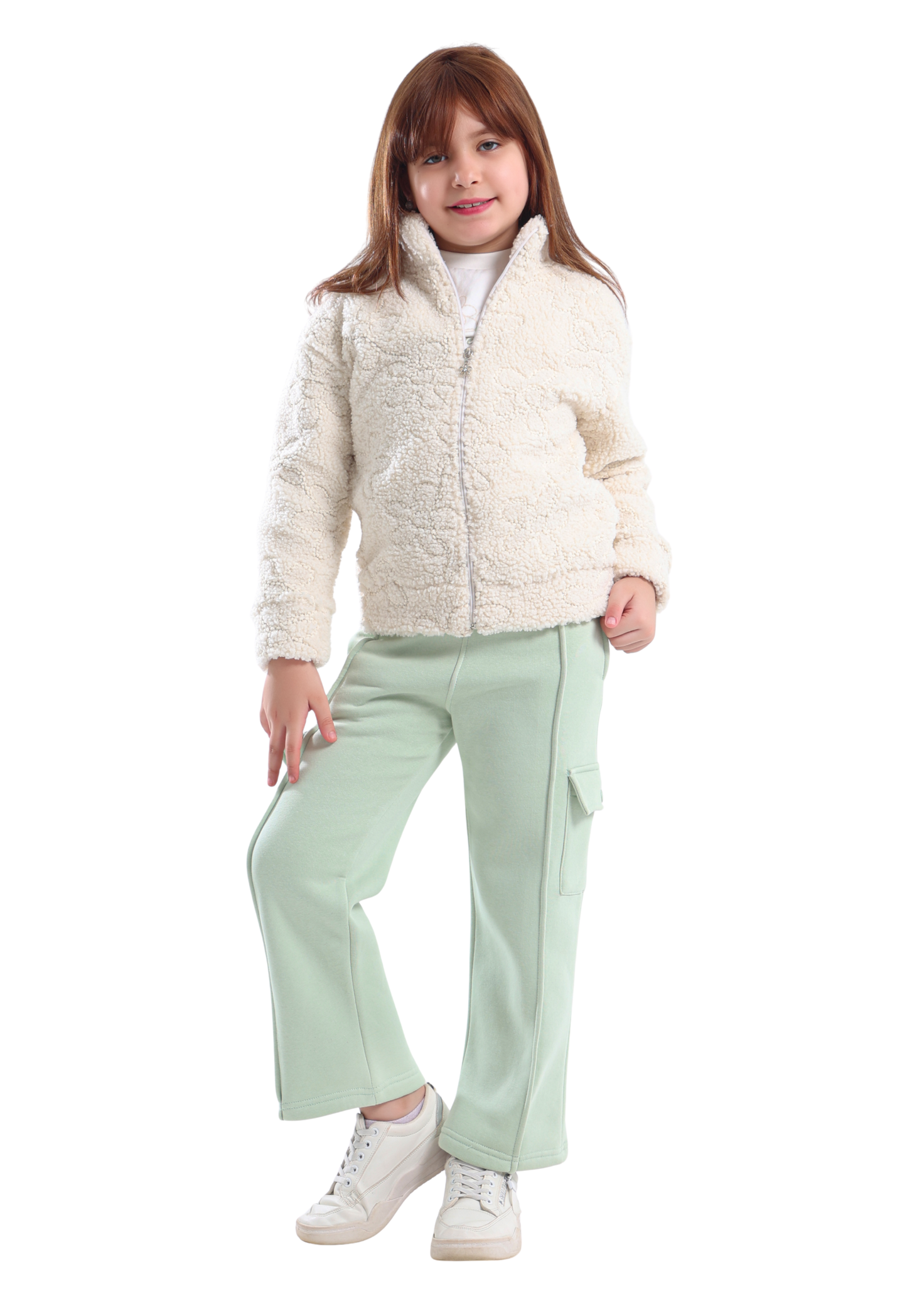 Comfortable and soft winter girls' pajamas (854)