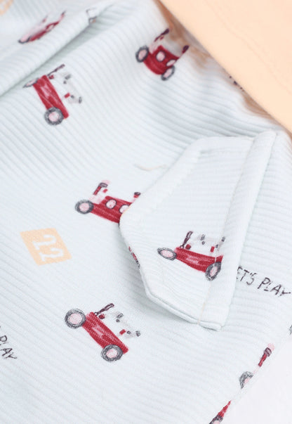 A delightful baby girl's pajama set designed for ages 9 to 18 months.1088