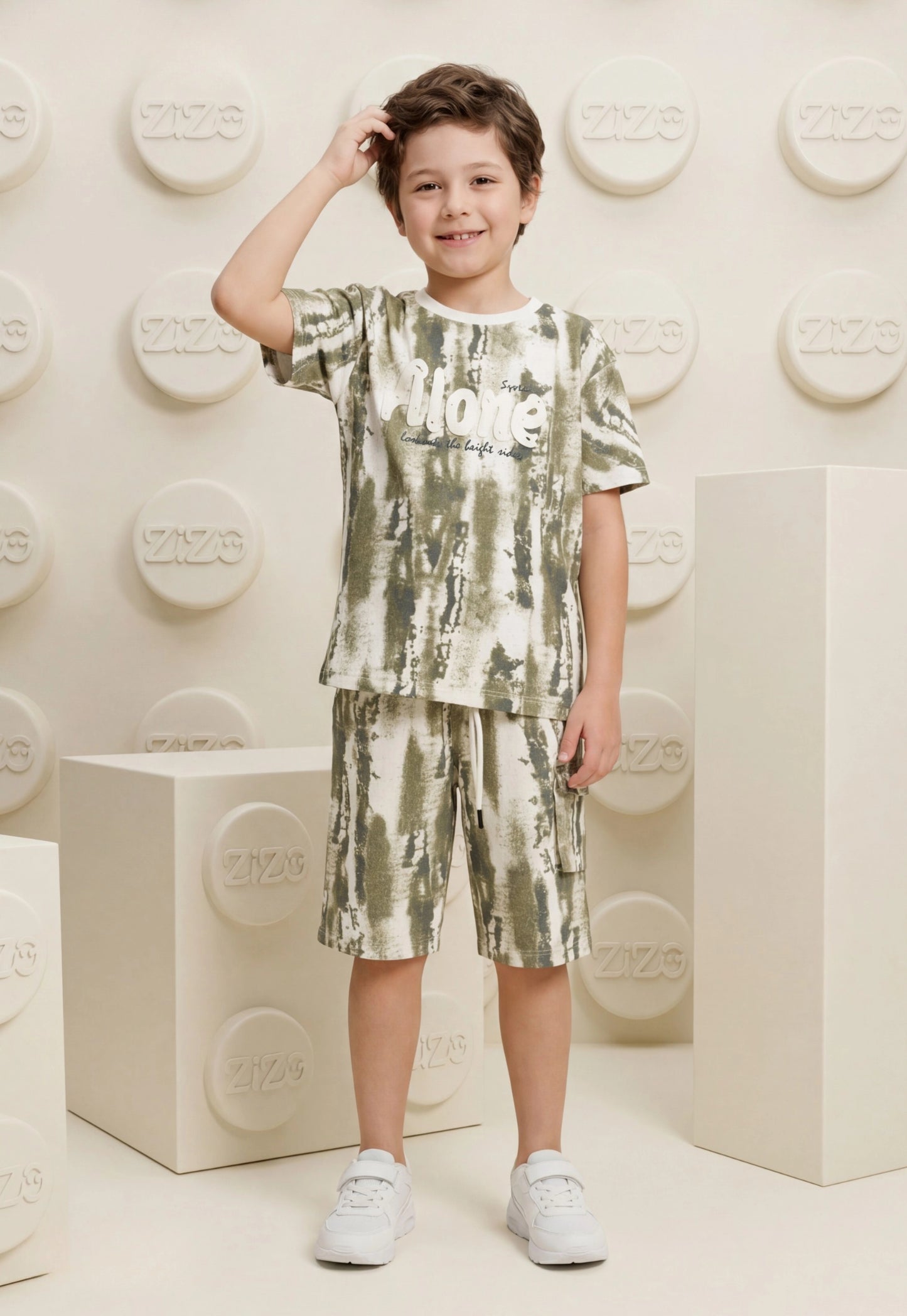 Summer two-piece boys' set, 100% cotton (Summer Breeze Set)
