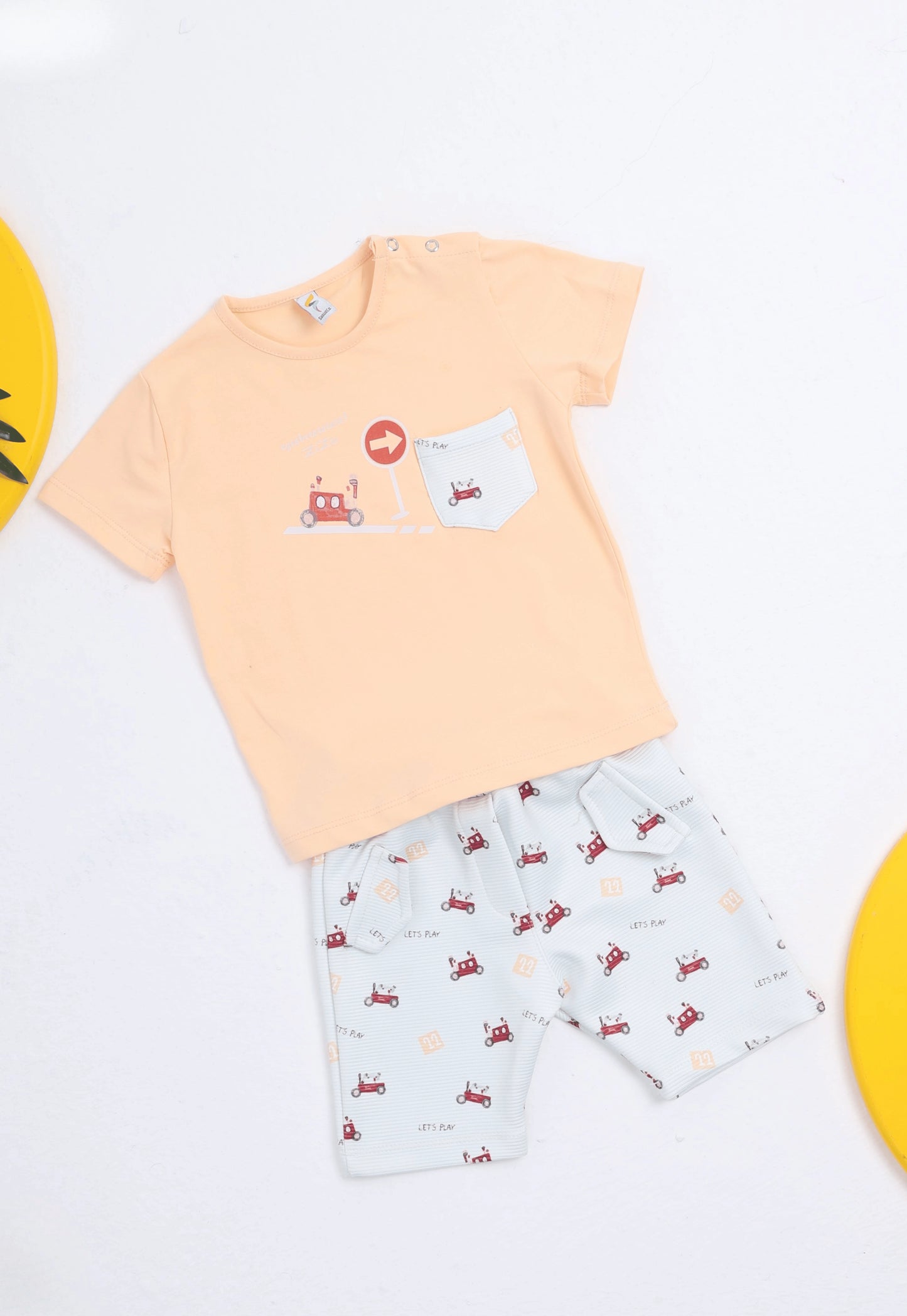 A delightful baby girl's pajama set designed for ages 9 to 18 months.1088