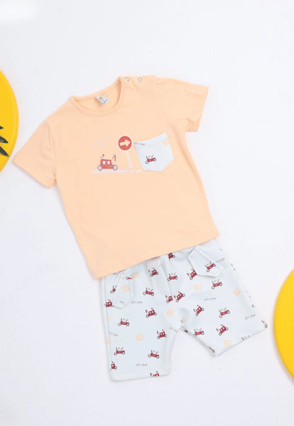 A delightful baby girl's pajama set designed for ages 9 to 18 months.1088