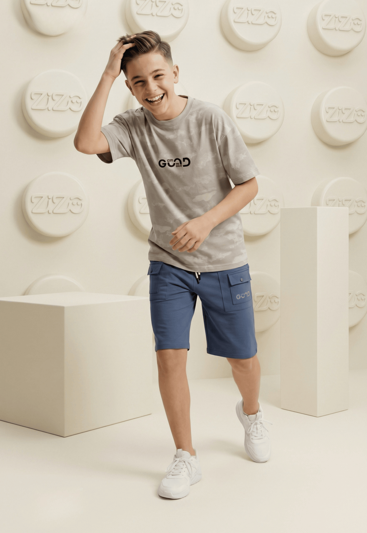 Summer two-piece boys' set, 100% cotton (Summer Breeze Set)