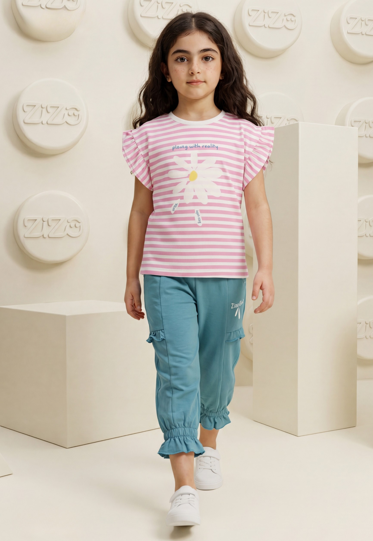 Girls' pajama set is designed for ages 6 to 12 years 745