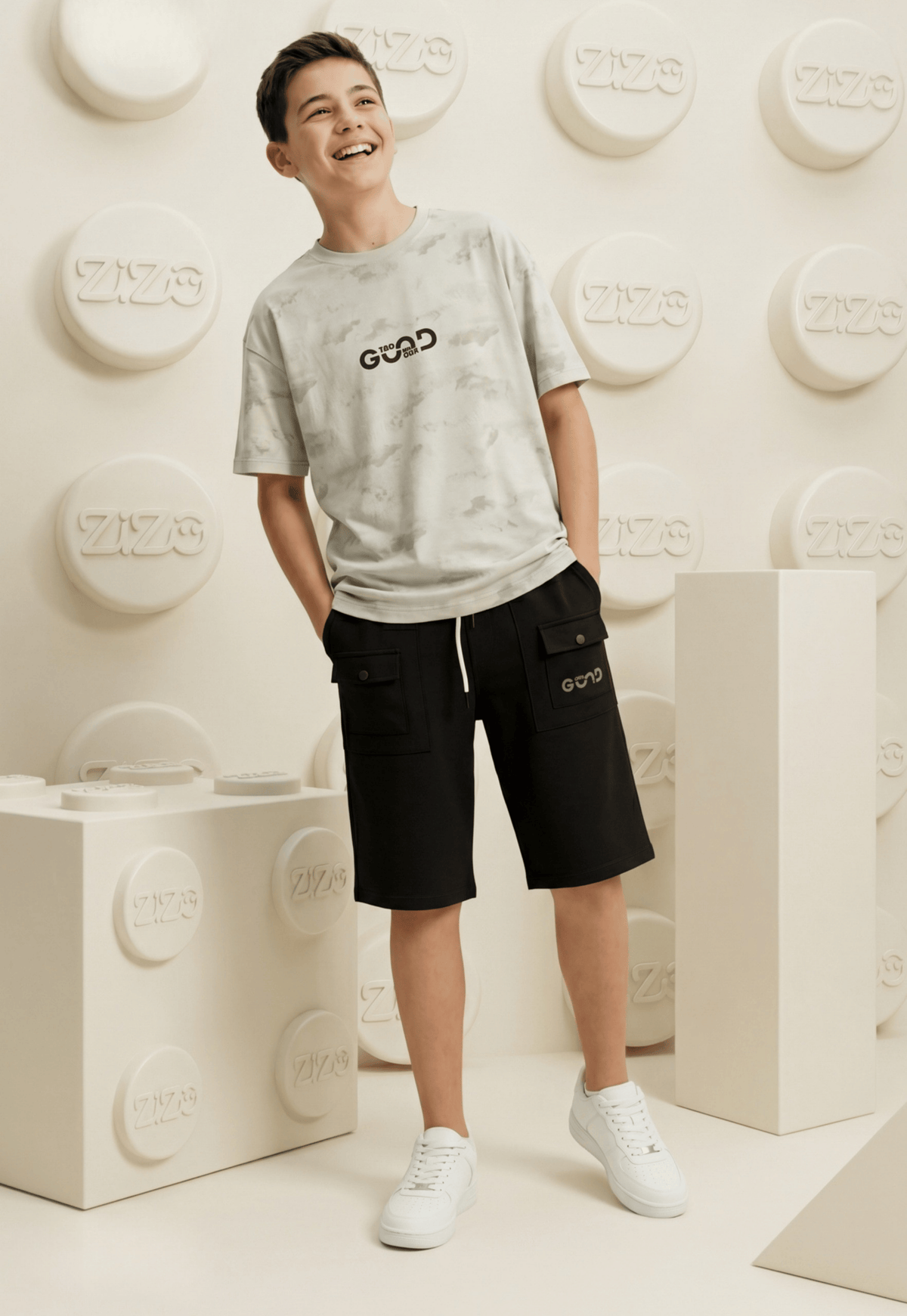 Summer two-piece boys' set, 100% cotton (Summer Breeze Set)