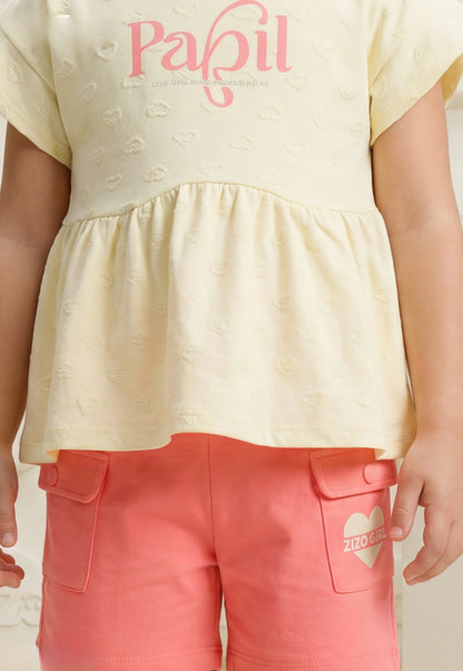 Girls' pajama set is designed for ages 6 to 12 years 745