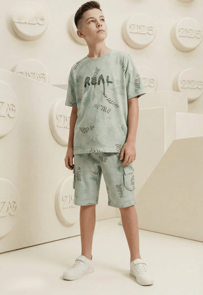 Summer two-piece boys' set, 100% cotton (Summer Breeze Set)