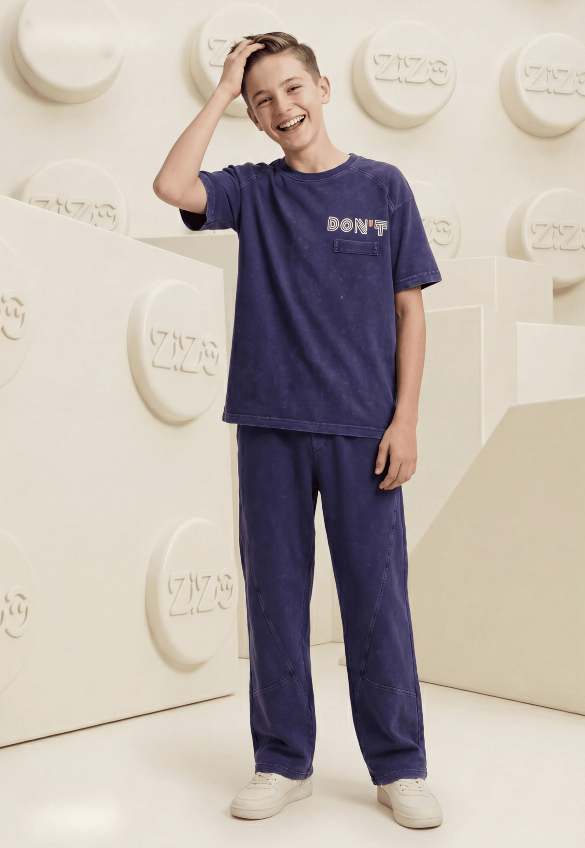 Summer two-piece boys' set, 100% cotton (Summer Breeze Set)