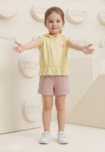 Girls' pajama set is designed for ages 6 to 12 years 745